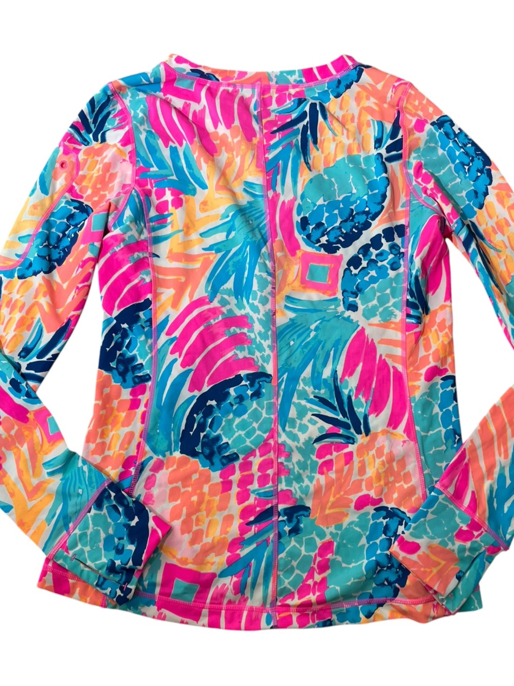 Lilly Pulitzer UPF 50+ Luxletic Kona Sunguard Rash Guard Goombay Smash M SWIM - Picture 6 of 10